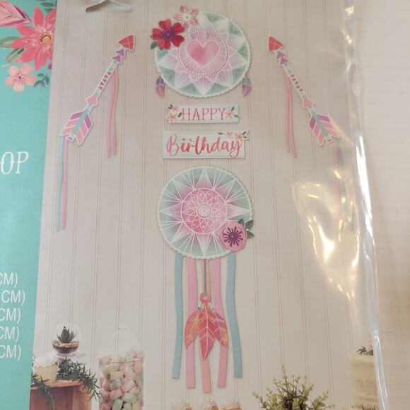 Boho Party Decorations Set Backdrop Swirls Door Curtain Table Decor Birthday - Picture 11 of 16